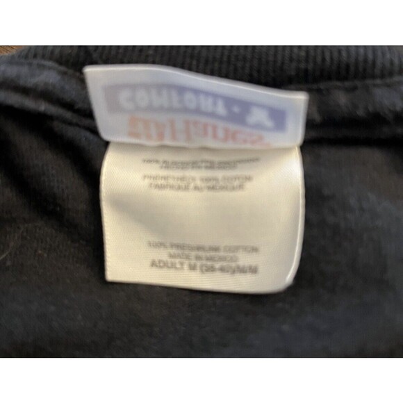 Hanes Men's T-Shirt Red River Rally Motorcycle Double Sided Size Medium - Picture 6 of 7